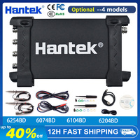 Hantek 6254BD 6204BD Osiclloscope Digital 4 Channels 250Mhz Bandwidth USB PC Portable Osciloscopio with 25Mhz Signal Generator