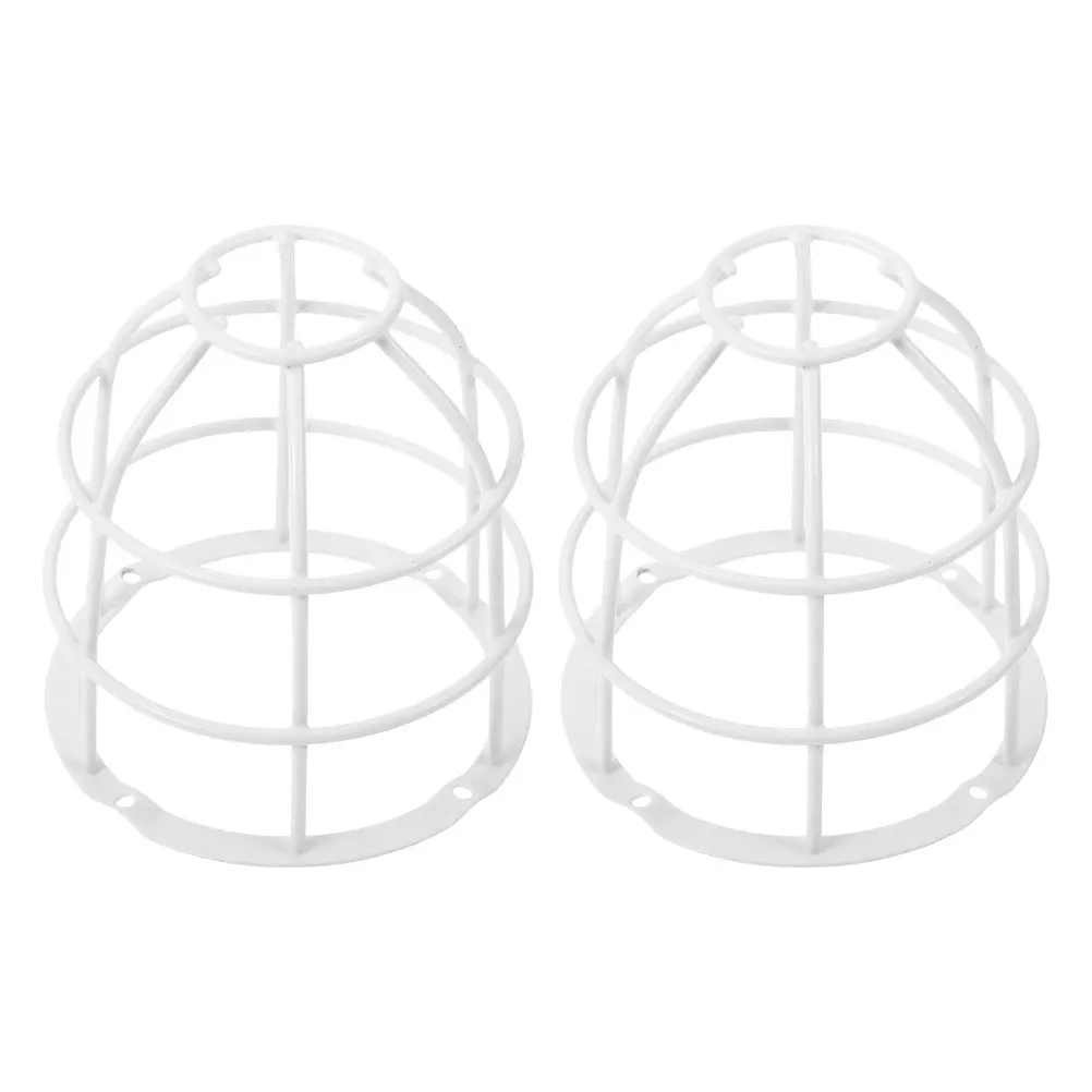 

2Pcs Explosion-Proof Lampshade Frame Heavy-Duty Stainless Steel Wire Cover for Hazardous Areas Signal Light Bulb Guard Bracket