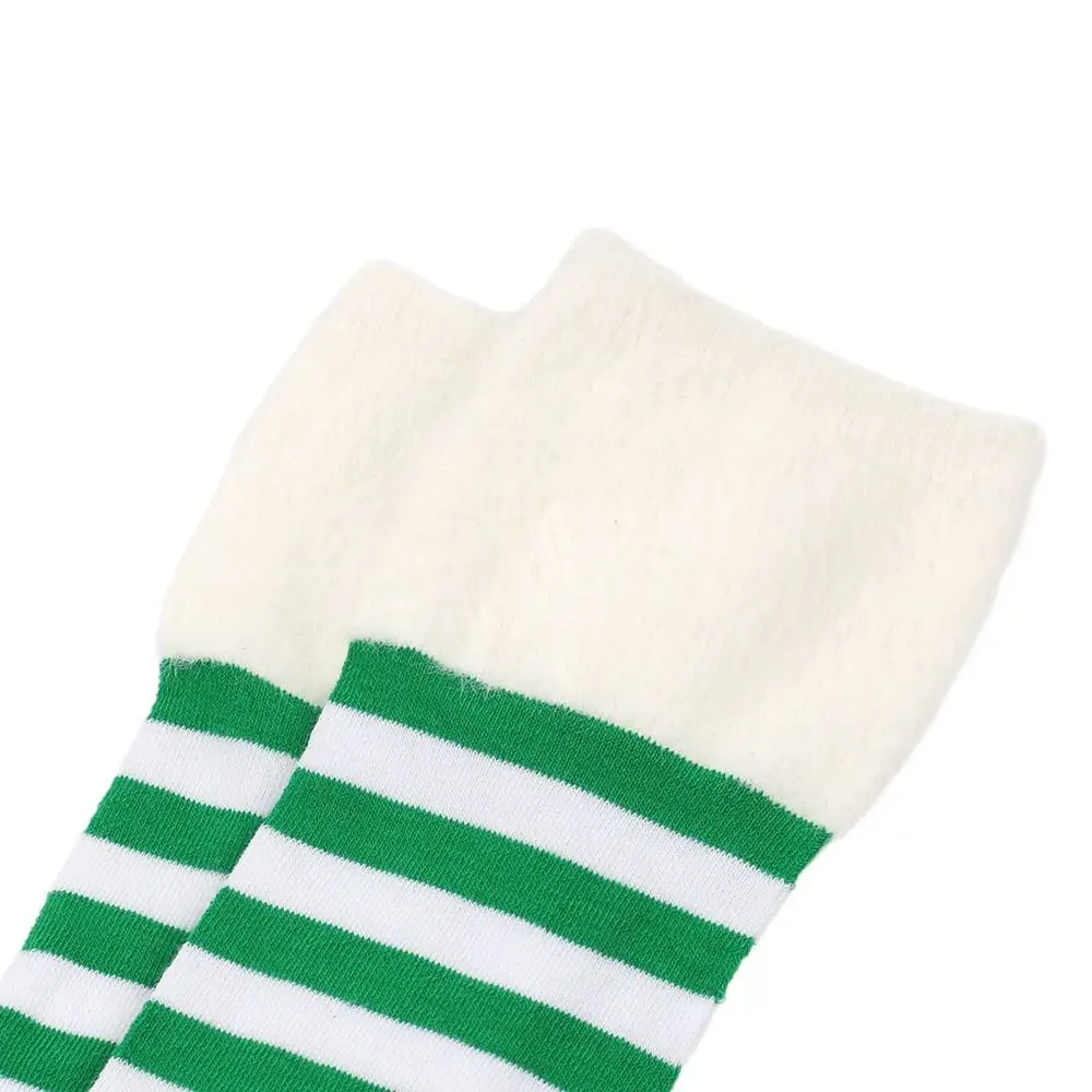 Sexy Polyester Cotton Over Knee High Socks Striped Slim Long Socks Multi-color Christmas Hosiery Women