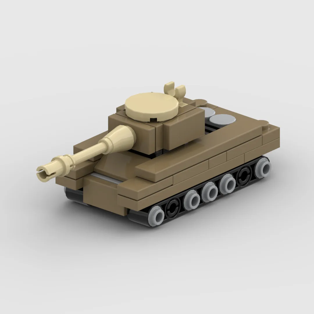 Desktop Military Vehicle Decor, Mini Combat Tank Wargame Chess Model, Kids DIY MOC Small Particle Blocks Assembly Toy