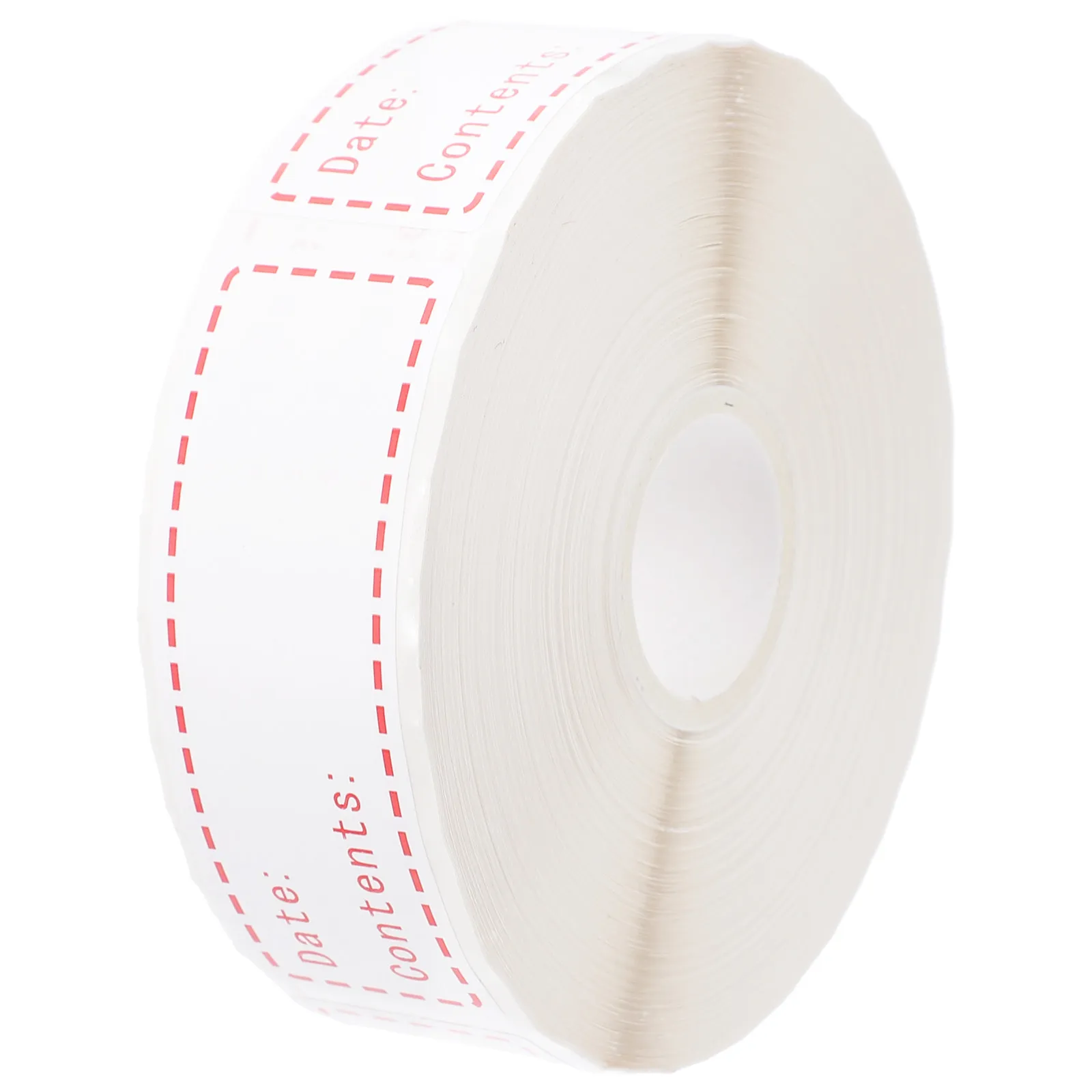 1 Roll Food Storage Labels Glassine Paper Strong Adhesive Freezer Content Marker Food Stickers Kitchen Reminder