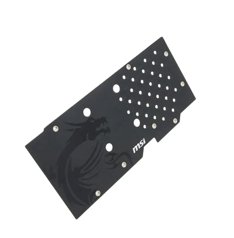 

High-quality For R9 380 graphics card backplane dragon pattern backplane aluminum alloy protection plate