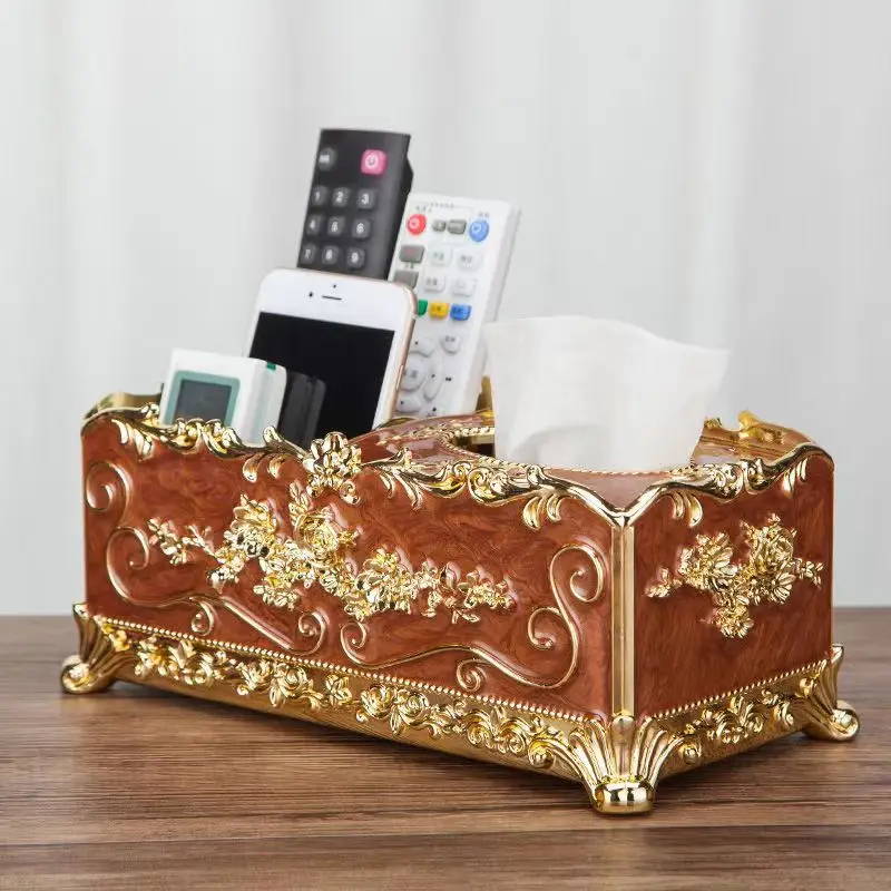 

Multi Functional Tissue Box Napkin Drawer Drawout Tissues Cover Drawing Boxes Living Room Table Top Tea Table Storage Appliance