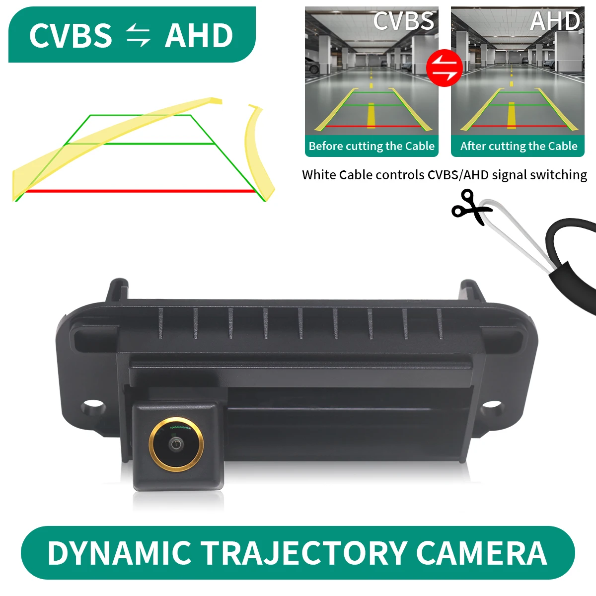 AHD مسار ديناميكي للرؤية الليلية سيارة الرؤية الخلفية عكس الكاميرا لمرسيدس بنز C الفئة C180 C200 C260 MB W204 1624 W212 #1