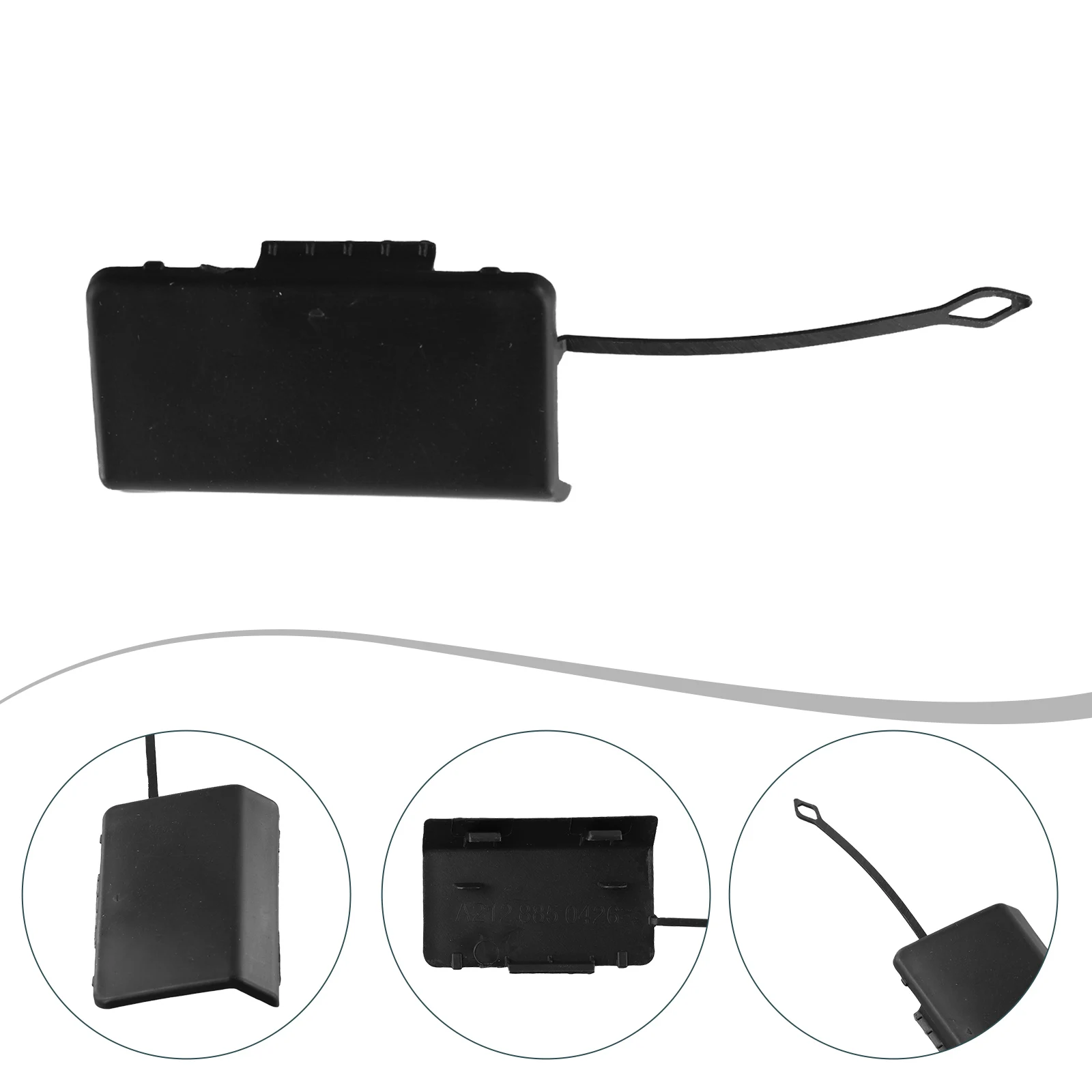 

E-Class Tow Hook Cover W212 Tow Hook Eye Cover Car Repair Rear Placement Unpainted Plastic OE Number 2128850426 For E420 For E63