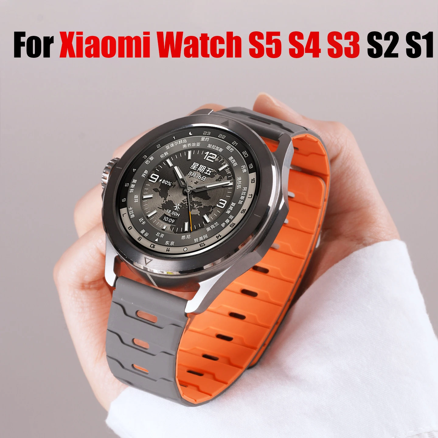 22mm Magnetisches Silikonarmband für Xiaomi Watch S5 S4 S3 S2 S1 Zubehör für Xiaomi Mi Watch 5/2Pro Color 2 Sport Armband