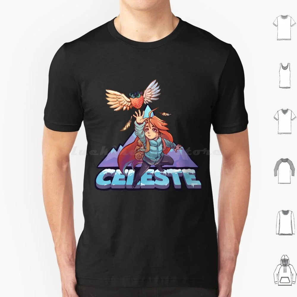 Madeline Celeste T Shirt 6xl Cotton Cool Tee Madeline Celeste Best Seller Celeste Gamer Gaming Girl Indie Games Kids Madeline