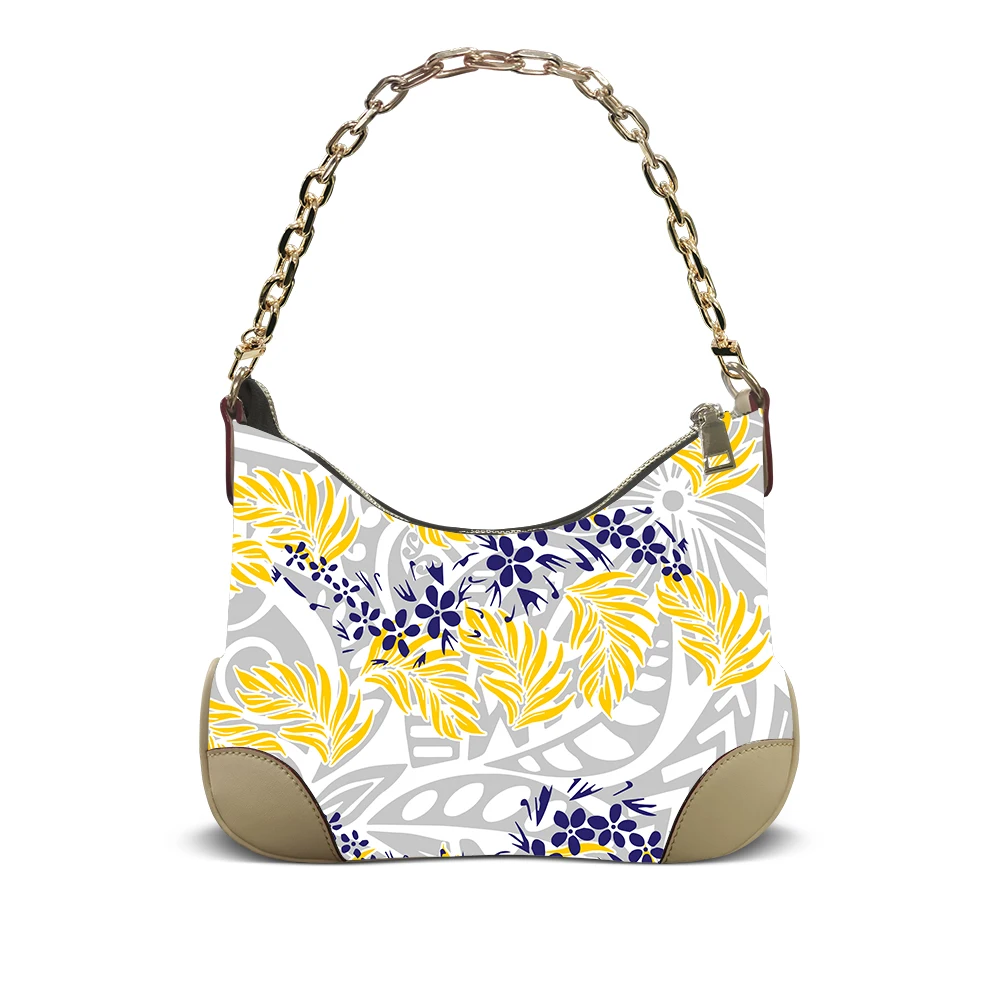 

Customized Women'S Bag Pattern Text Logo Personalized Gift Polynesian Women'S Handbag Elegant Underarm Bag Casual Crossbody Bag