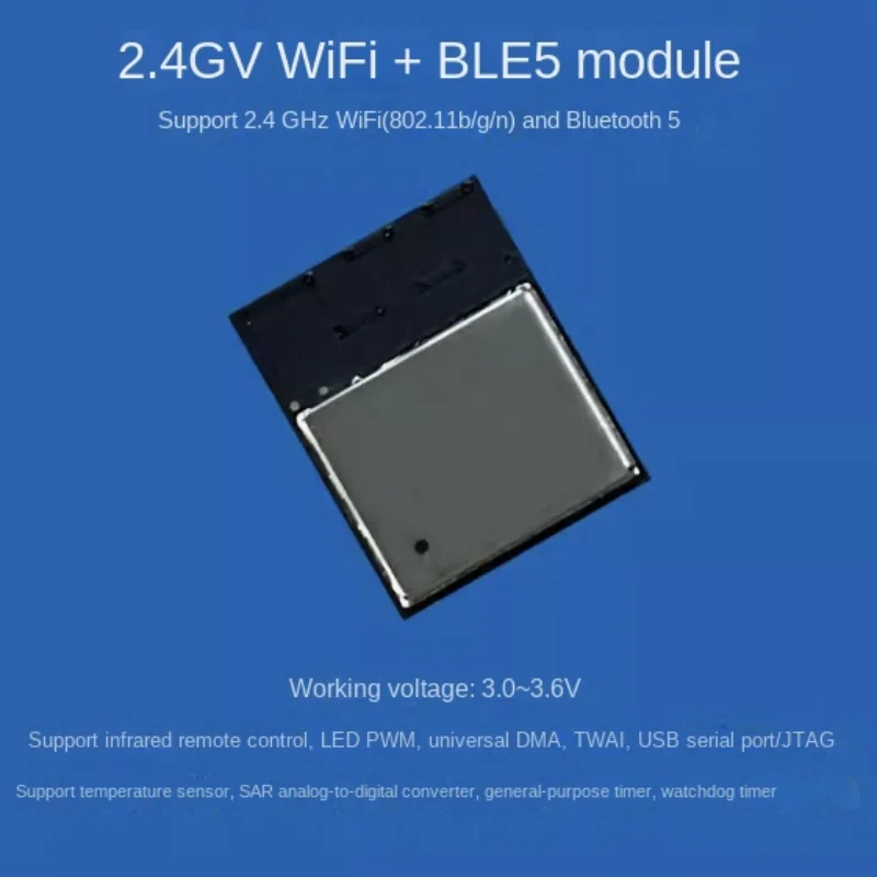 ESP32-C3-MINI2.4G WiFi+BLE5 Bluetooth 2-in-1 module, ultra-small size and low power consumption