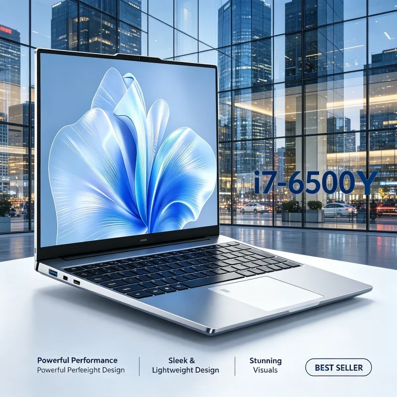 15.6 Inch Computer Laptop Intel Core i7 6500Y 32GB RAM 2TB SSD Windows 11 Notebook Gamer 1080P Display Office Study PC Gift