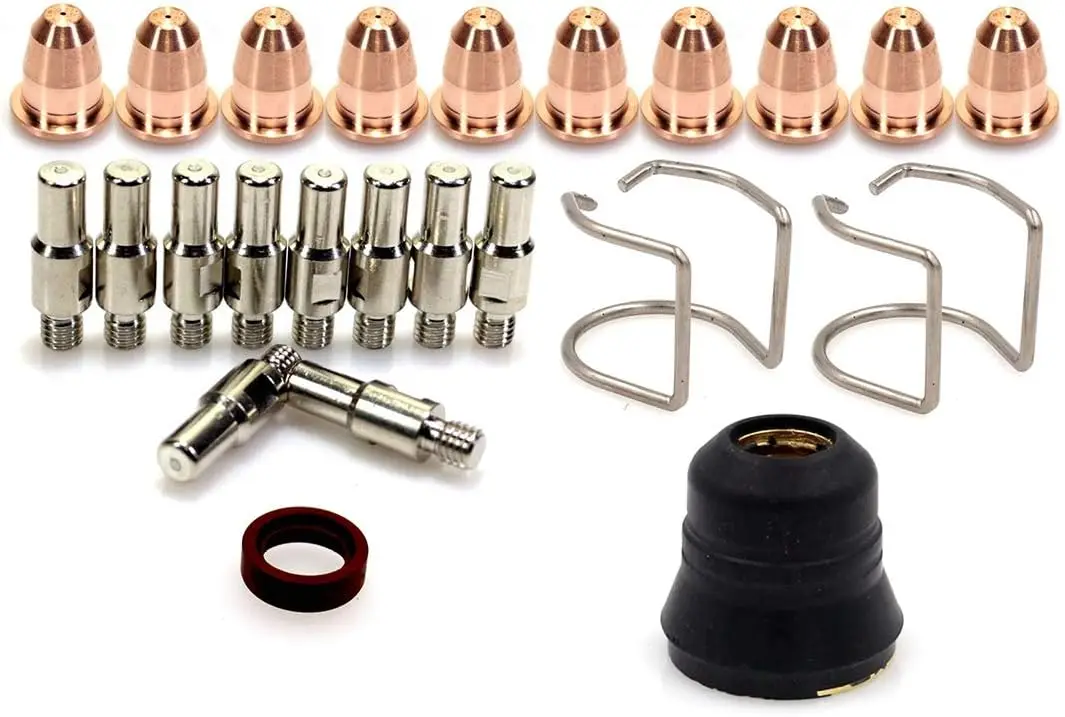 

Набор плазменных наконечников/насадок для плазменной резки Eletrode для Chicago Electric 95539 95413 60767 95136 97994 (наконечник 0,8 мм 0,031 дюйма)