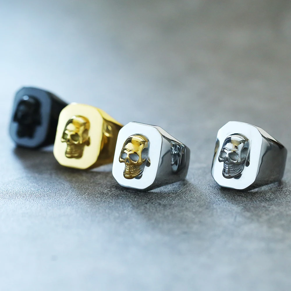 القوطية الشرير الهيكل العظمي خ - مراجعة Gothic Skull Ring وسعره
