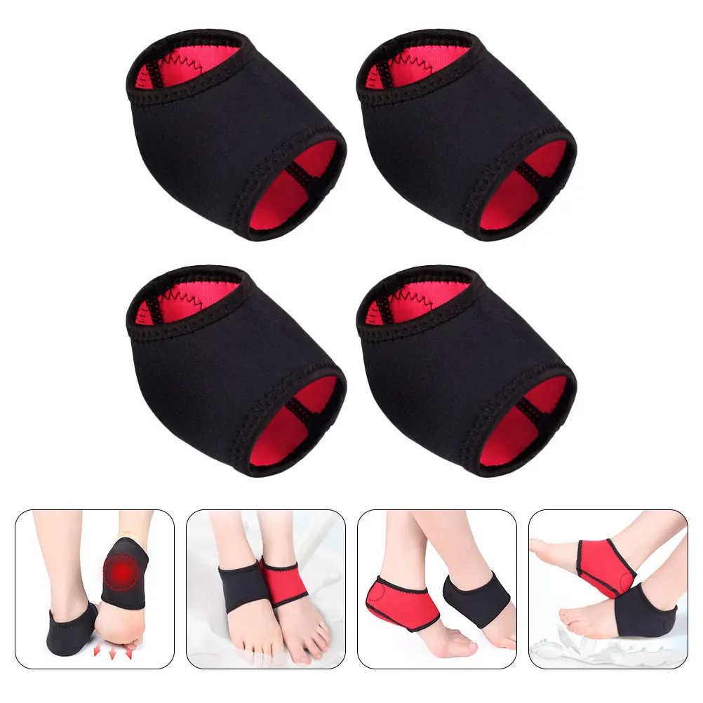 

2 Pairs Heel Protection Socksbreathable Non Slip Shock Absorption Pads Comfortable Support Reusable Protective Covers For Adults