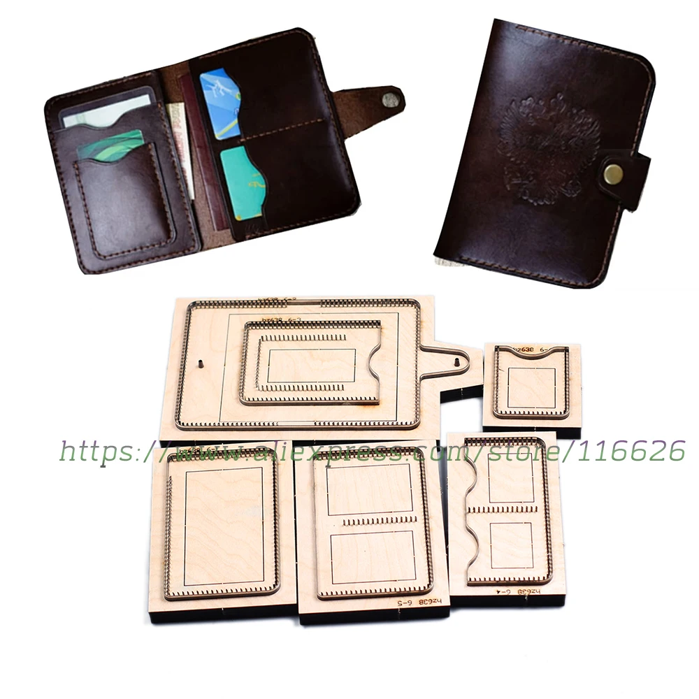 Knife mold for DIY leather craft passport cardholder cutting dies steel rule cutter