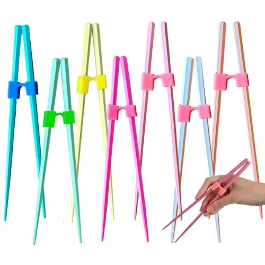 10 Pairs Reusable Chopstick Helpers Dishwasher Safe Training Chop sticks Adult Practice Chopsticks Beginners Right Left Handed