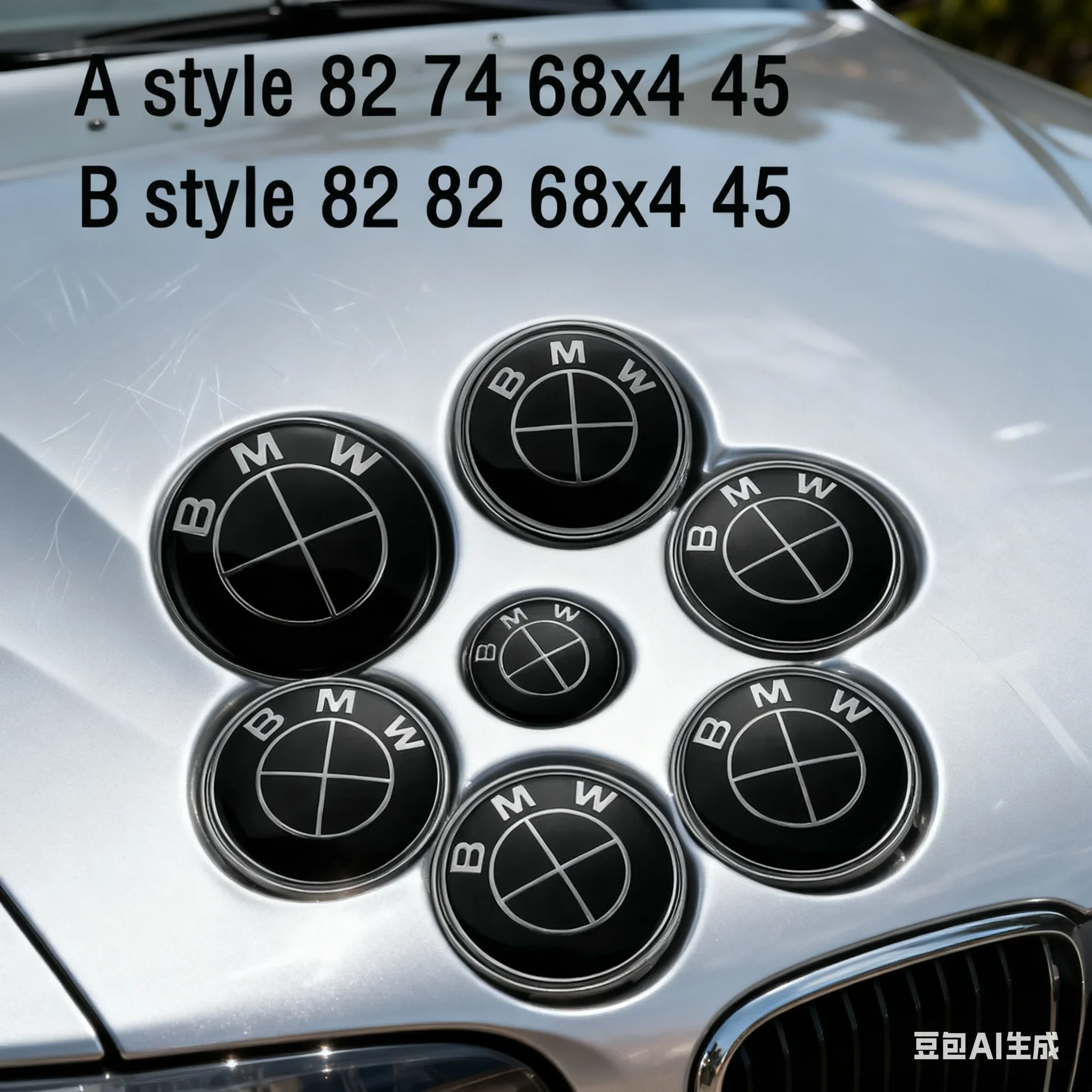 

7Pcs Car Hood Front Rear Trunk Emblem Badge For BMW E90 F30 F20 F10 E87 F52 E46 F45 F18 G20 G30 G38