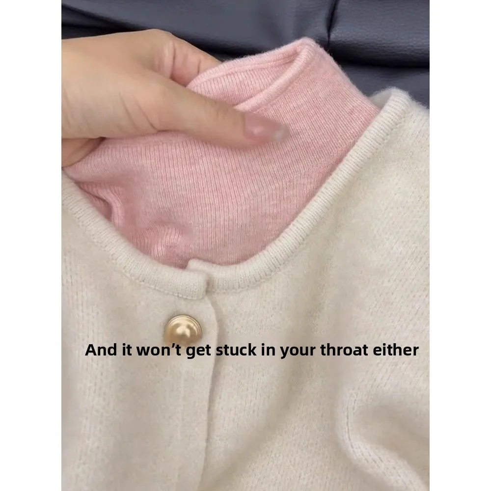 

Ele Clean Pure Color Long Sve Base irt Женский осенне-зимний универсальный облегающий топ для поездок на работу вязаный полиэстер