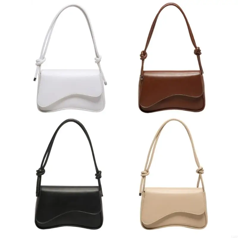 

Elegant Small Shoulder Bag with Flap PU Leather Armpit Bags for Women