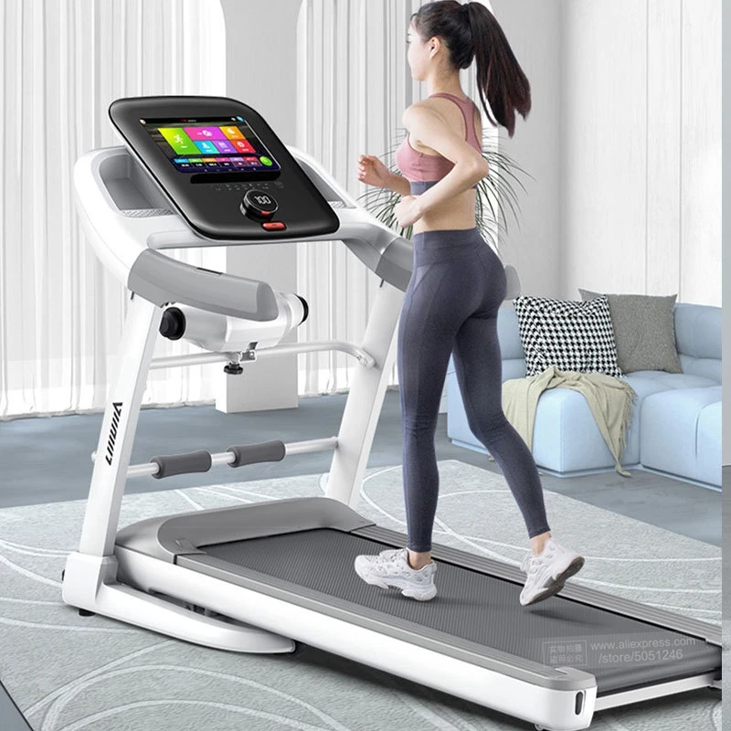 Multifunctional Folding Treadmill With Screen Household Sports Gym Fitness Equipment Electric Exercise Walking Running Machine