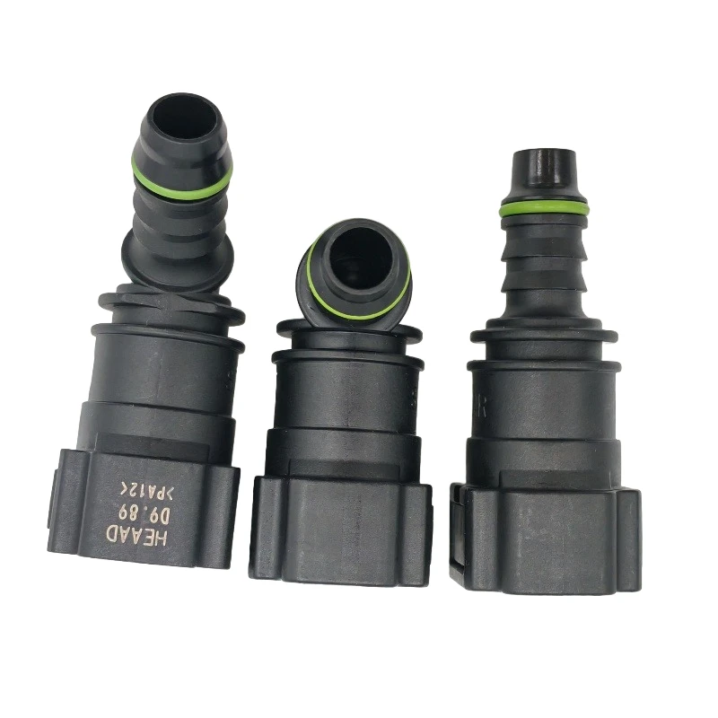 10mm D10 9.89 ID8 female plastic connector auto Fuel line quick connector 90 degree joint connector 2 pcs one lot