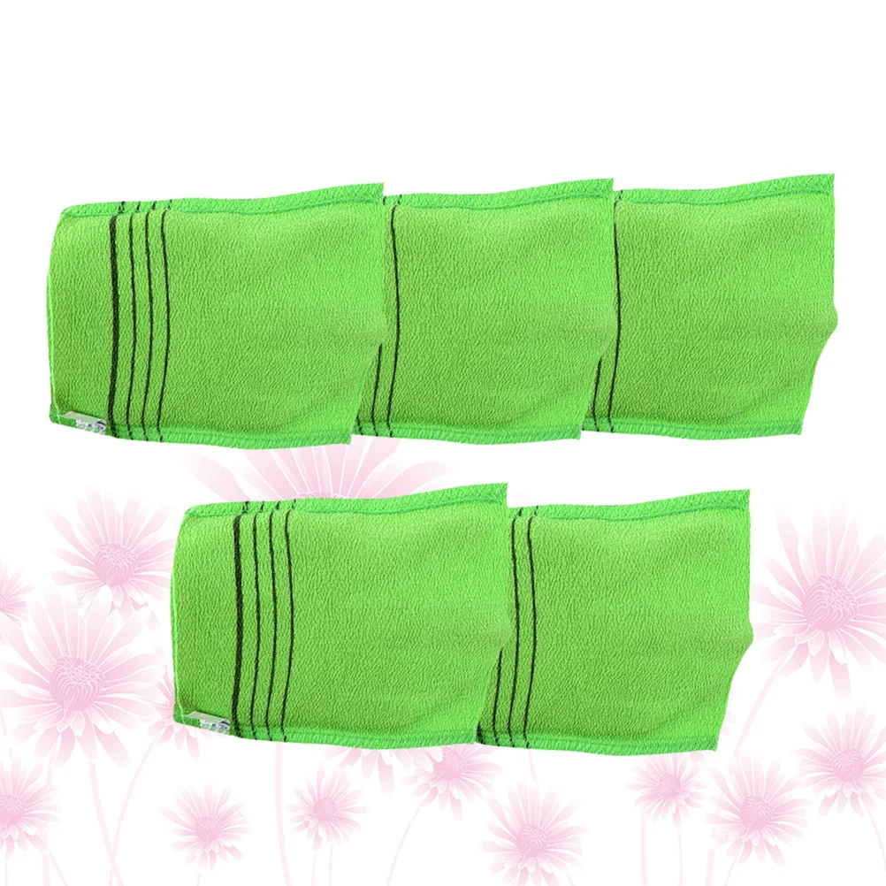 5 قطعة قماش حمام التقشير غسل الجسم الغسيل منشفة استحمام نظيفة عميقة إزالة الجلد الميت عرق الشحوم اكسسوارات الحمام