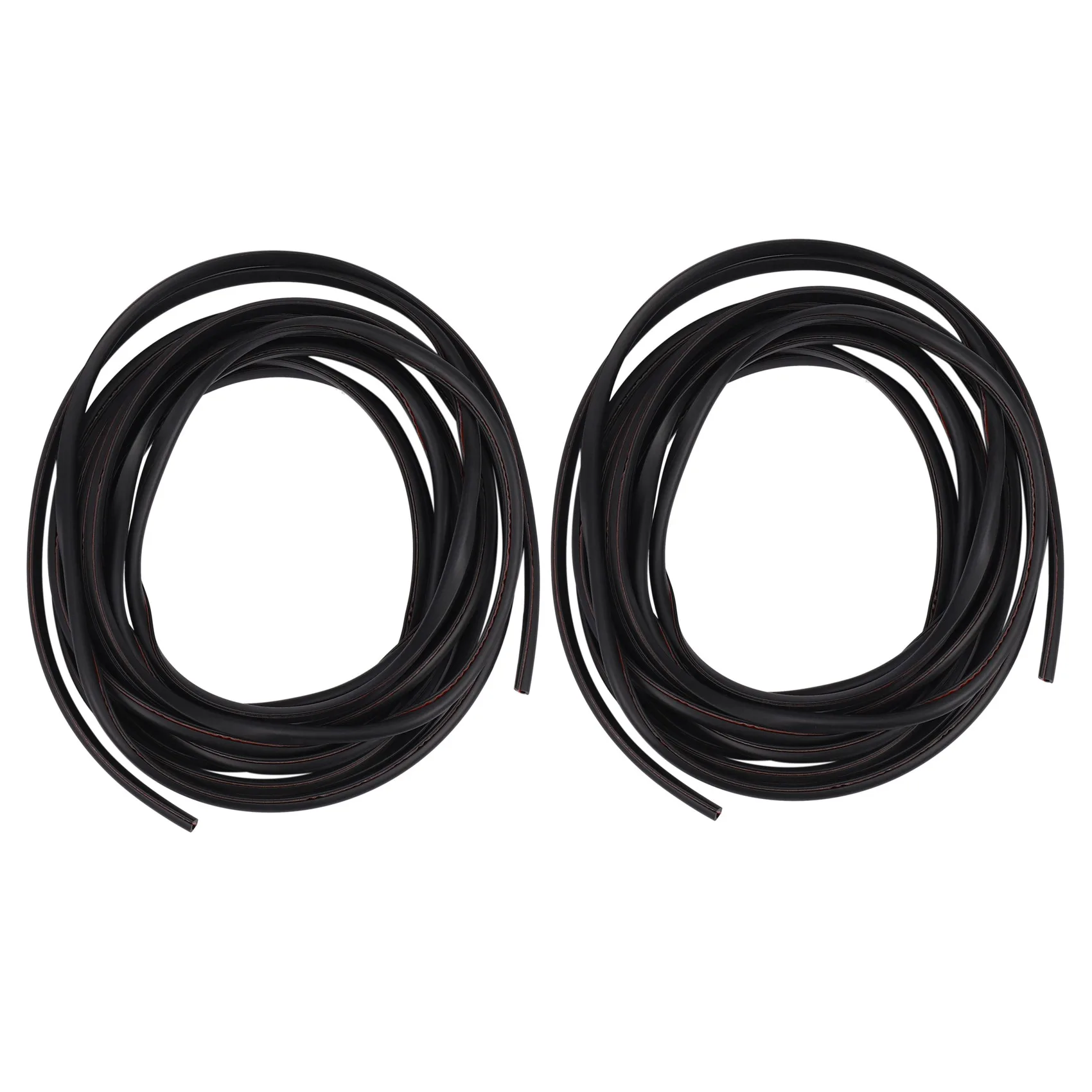 Leading-Edge-2X 16FT/5M Black Moulding Trim Rubber Strip Car Door Scratch Protector Edge Guard
