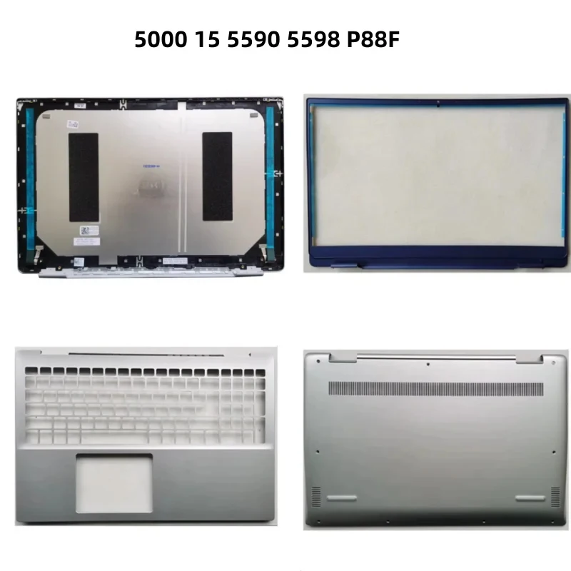 For Dell Inspiron 15 5000 5590 5598 Series Laptop LCD Back Cover Front Bezel Palmrest Upper & Bottom Base Cover