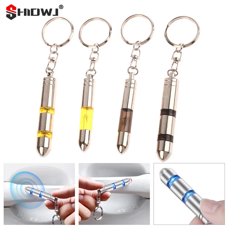 1pcs Human Body Static Eliminator Tiny Static Rod Electrostatic Discharger Key Ring Anti-Static Glowing Keychain LED Light