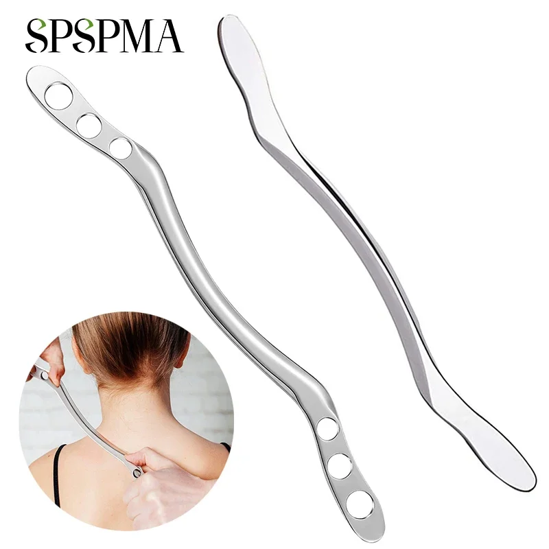 SPSPMA 1Pcs Stainless Steel Gua Sha Scraping Massage Tool IASTM Tools GREAT Soft Tissue Mobilization Tool