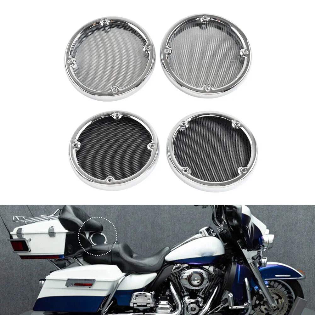 For Harley Davidson Electra Glide Ultra Limited 1996-2013 1 Pair Motorcycle Rear Speaker Grills Cover Trim