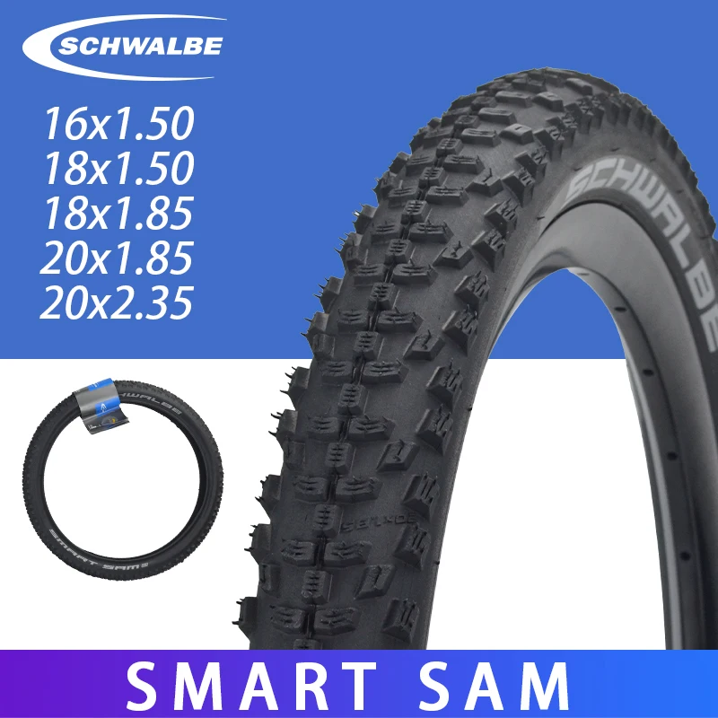 自転車　BMX タイヤ SCHWALBE SMART SAM 20 x 2.35 送料無料 Schwalbe Smart Sam Tire - 20 x 2.35, Clincher, Wire, Black