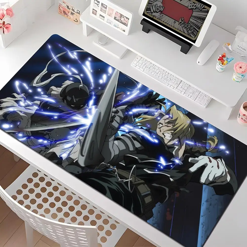 

Коврик для мыши Edward Elric Lightning Strike, несколько размеров, большие квадратные коврики для компьютера, офиса, игрового стола, резиновые противоскользящие коврики для мыши