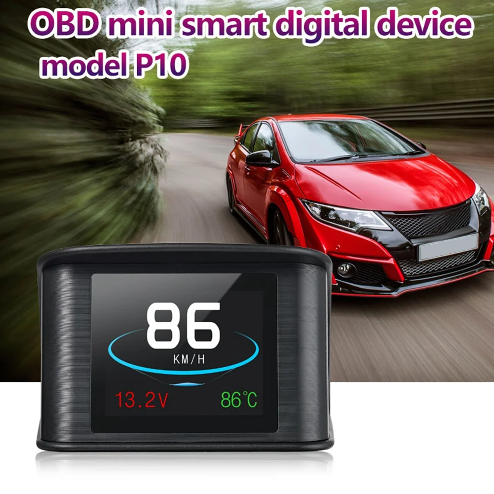 P10 OBD2 On-Board Computer Smart Digital RPM Tachometer Gauge Speedometer HUD -Up Display for Car