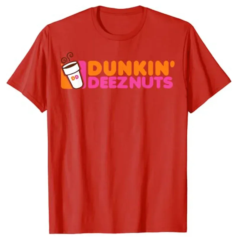 Dunkin DeezNuts Graphic Tee Women T-Shirt Aesthetic Clothes Tops