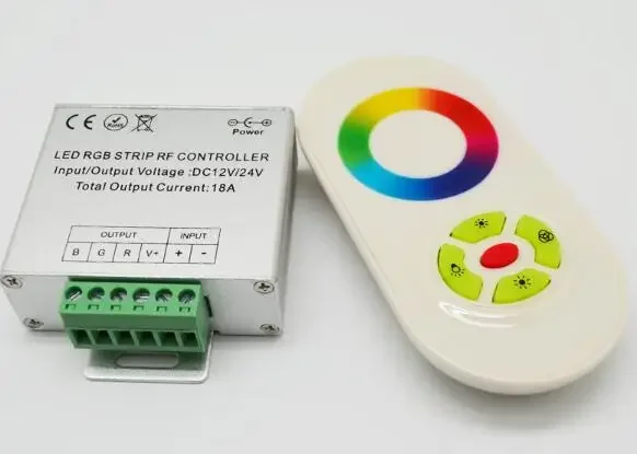 Magic Dream Color RGB LED Controller,DC12,24V 5 Keys Aluminum shell RF Touch RGB controller for led strips,wall lights