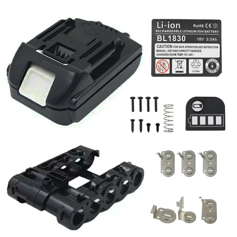 BL1815B Lithium Ion Battery Case 5X18650 For Makita 18V Li-i