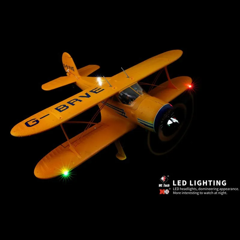 

Xk Ka300-beech D17s Remote Control Four Way 3d/6g Two Winged Aircraft Glider Brushless Remote Control Unmanned Aircraft Model