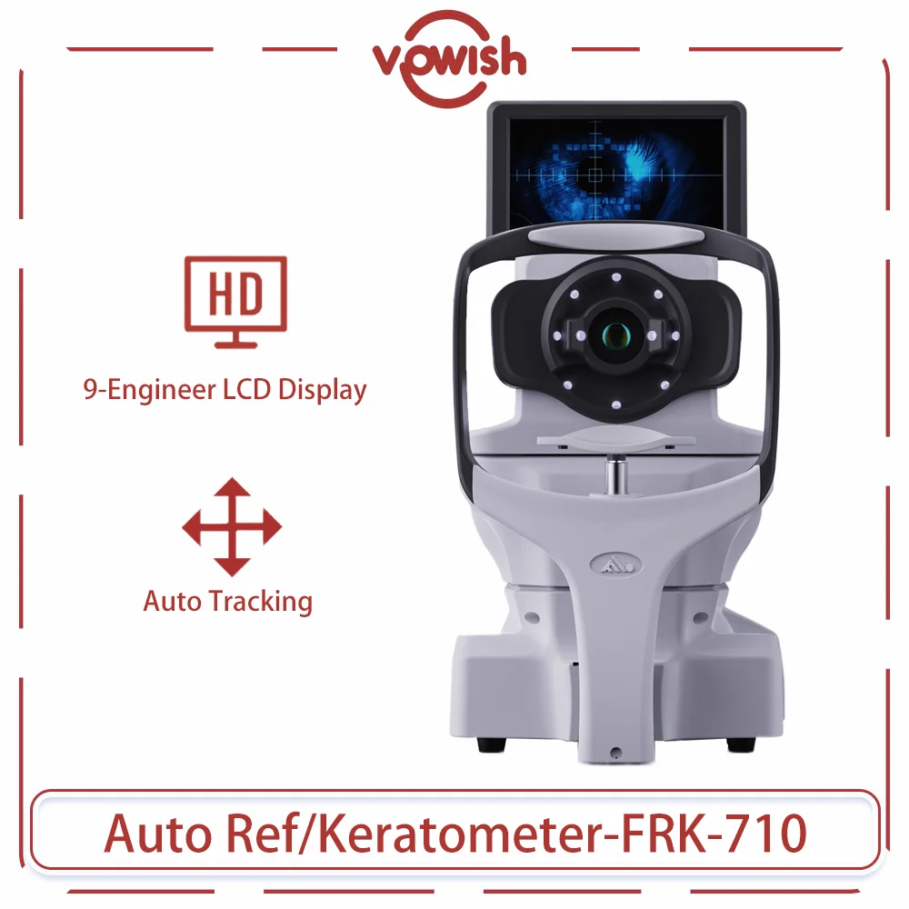 

3D Ophthalmic Equipment Full Automatic Refractor Digital Best Auto Refractometer with Keratometer 9" Touch screen