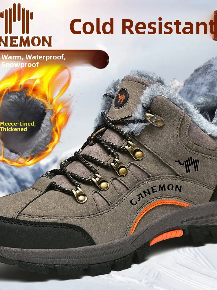 

Теплые зимние ботинки с высоким берцем на подкладке, зимние нескользящие удобные уличные повседневные дышащие ботинки Cotton oes с круглым носком