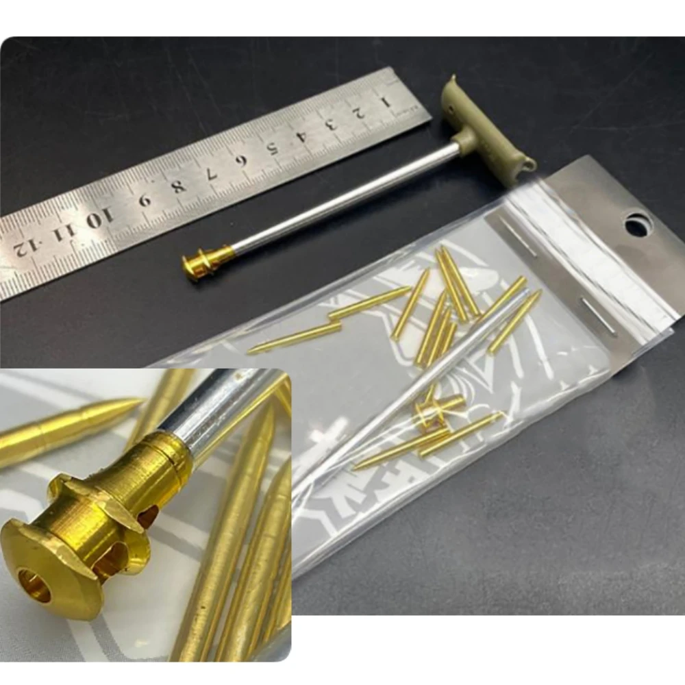 

For Tamiya 35346 /M4A3E8 1/35Sherman Metal Barrel Muzzle Brake Retractor Barrel Shell Kits Tank Model Modification Accessories