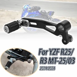 Left Gear Shift Lever For YAMAHA YZF-R7 MT25 MT03 YZF R25 R3 2014-2024 Motorcycle Accessories Shifter Pedal MT 25 MT 03