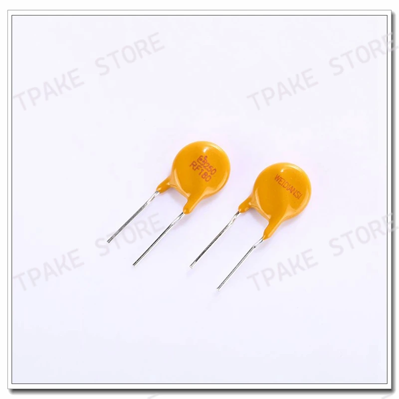 100PCS TRF250-180 RF180 250V 0.18A 180MA PPTC Resettable Fuse Resettable Fuse