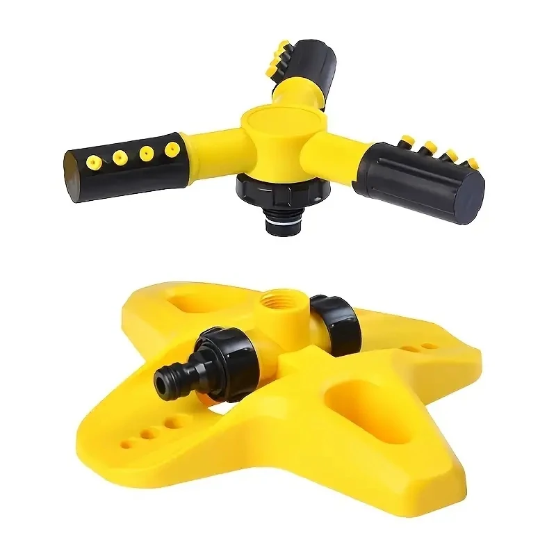 Arroseur de jardin automatique amélioré, système d'irrigation rotatif à 360 degrés, arroseur de pelouse pour l'entretien des gazons