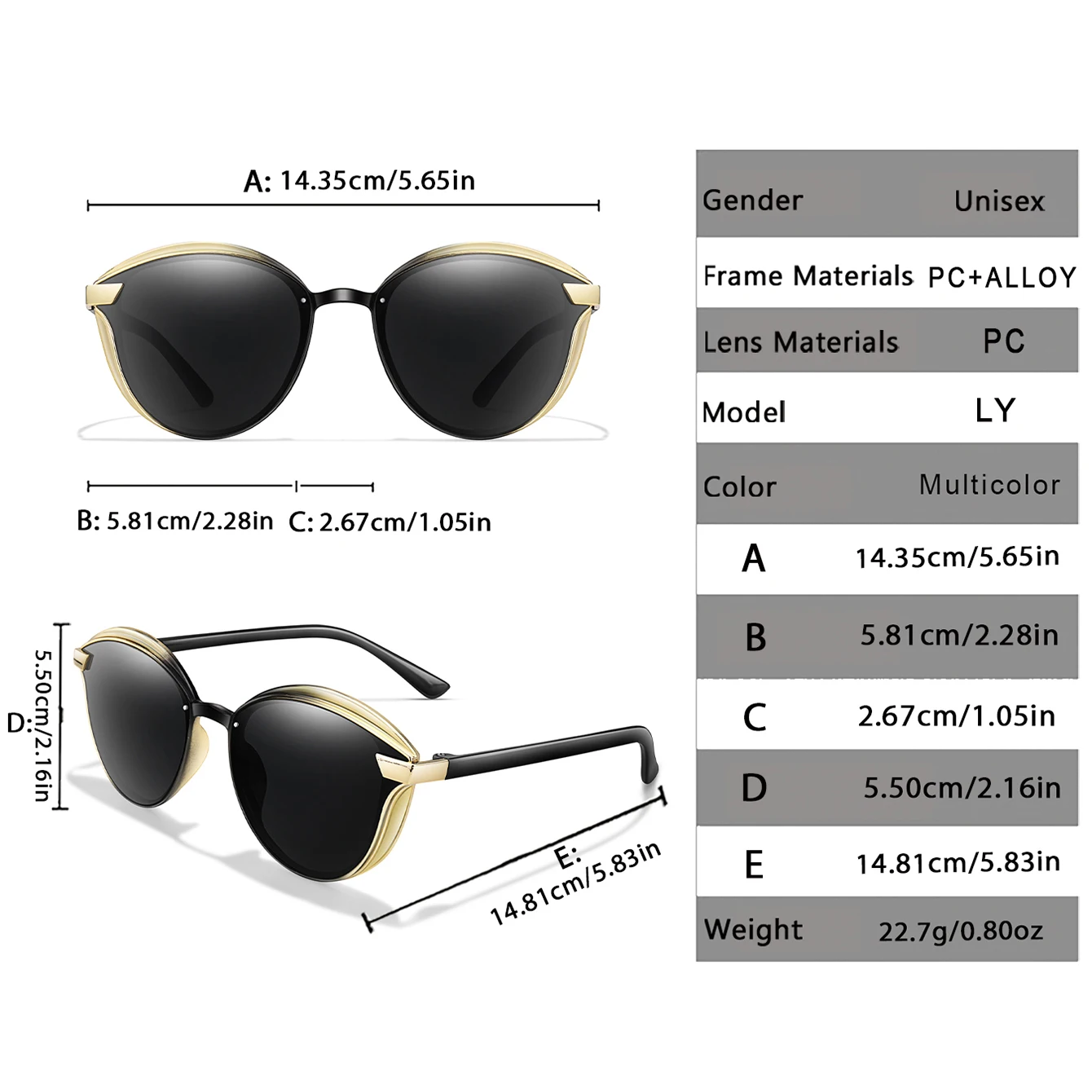 Metal and Plastic Women Men Sunglasses Casual Oval Shades for Outfit shopping Selfie Party Travel Beach Vintage Goggles