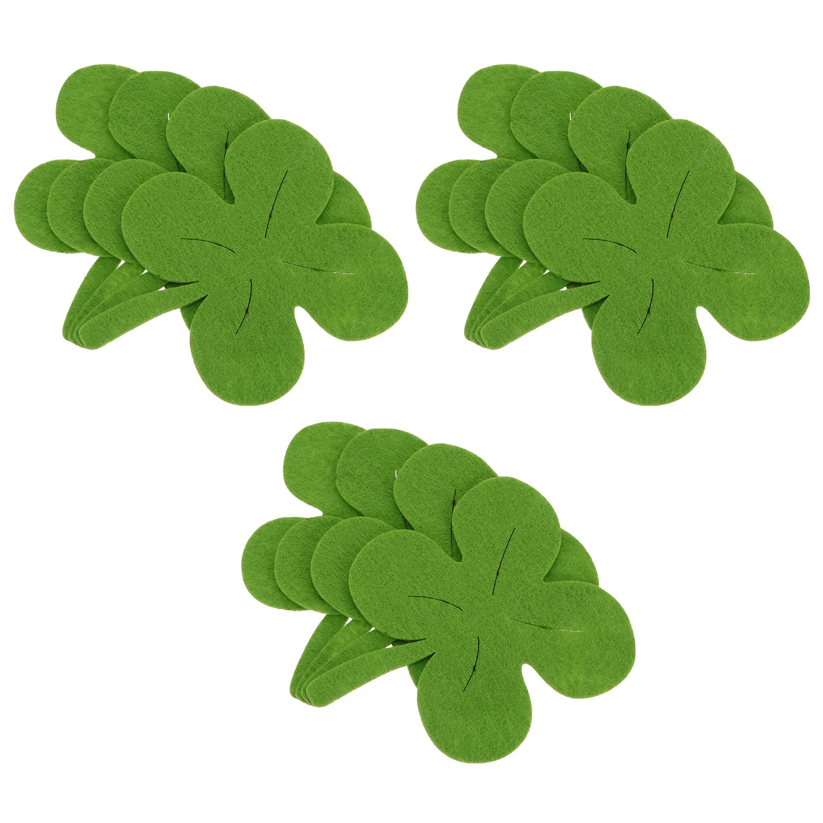 

12Pcs Four Leaf Clover Cloth Coasters for Home Green Table Placemats Party Cup Pads Decoration Clover Cups Pads