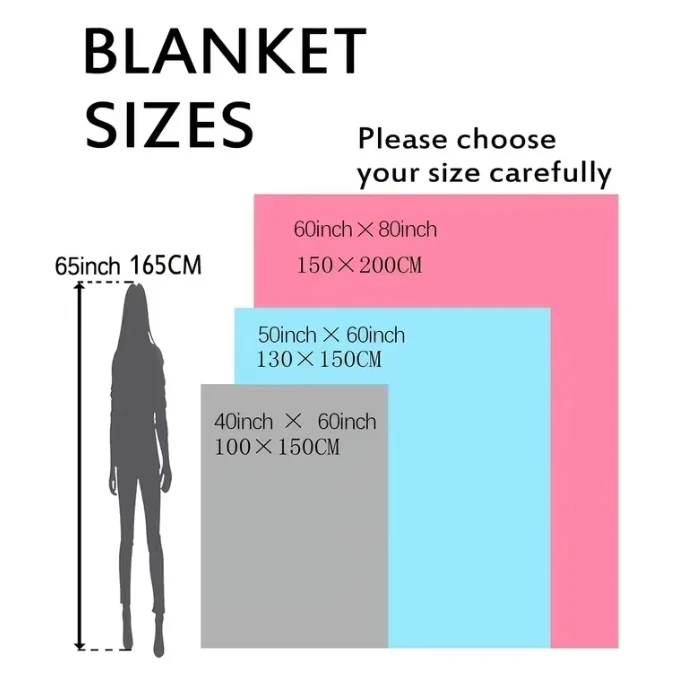 Custom 3D Flannel Weighted Blanket 2