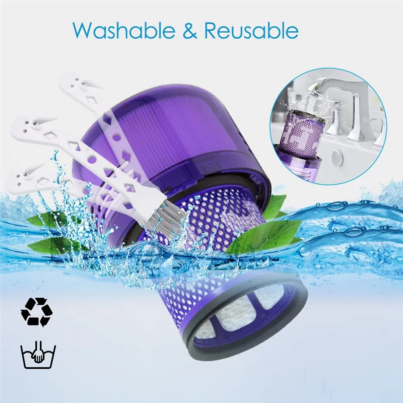 

A63Z Верхние детали фильтра для Dyson V11 Torque Drive V11 Animal V11 Complete V11 Extra V15 Detect Vacuum Замена детали 970013-02