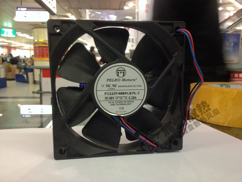 

NEW FOR PELKO Motors 12025 48V 0.28A 12CM P1225Y48BPLB7h-7 Frequency converter cooling fan