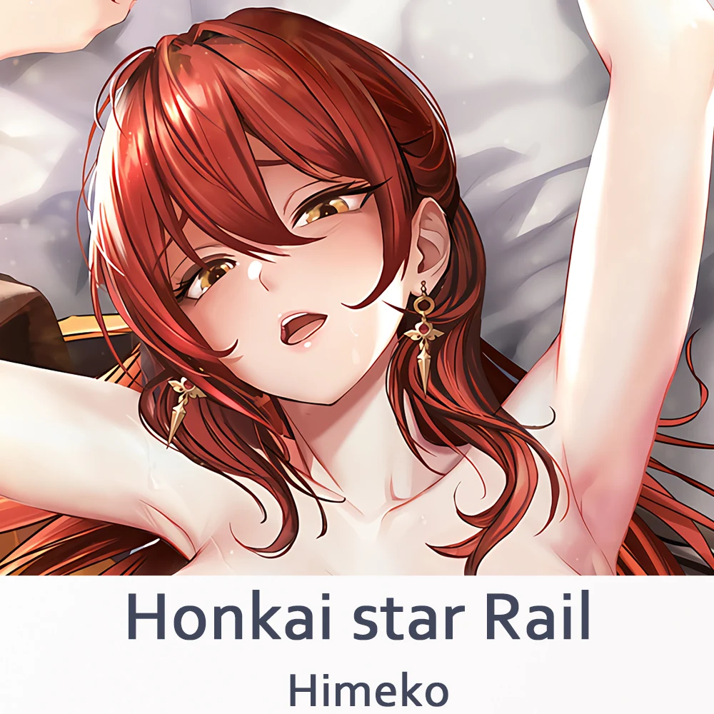 Honkai star Rail Himeko Dakimakura 2WAY Hugging Body Pillow Case Anime Otaku Pillow Cushion Cover Xmas Gifts