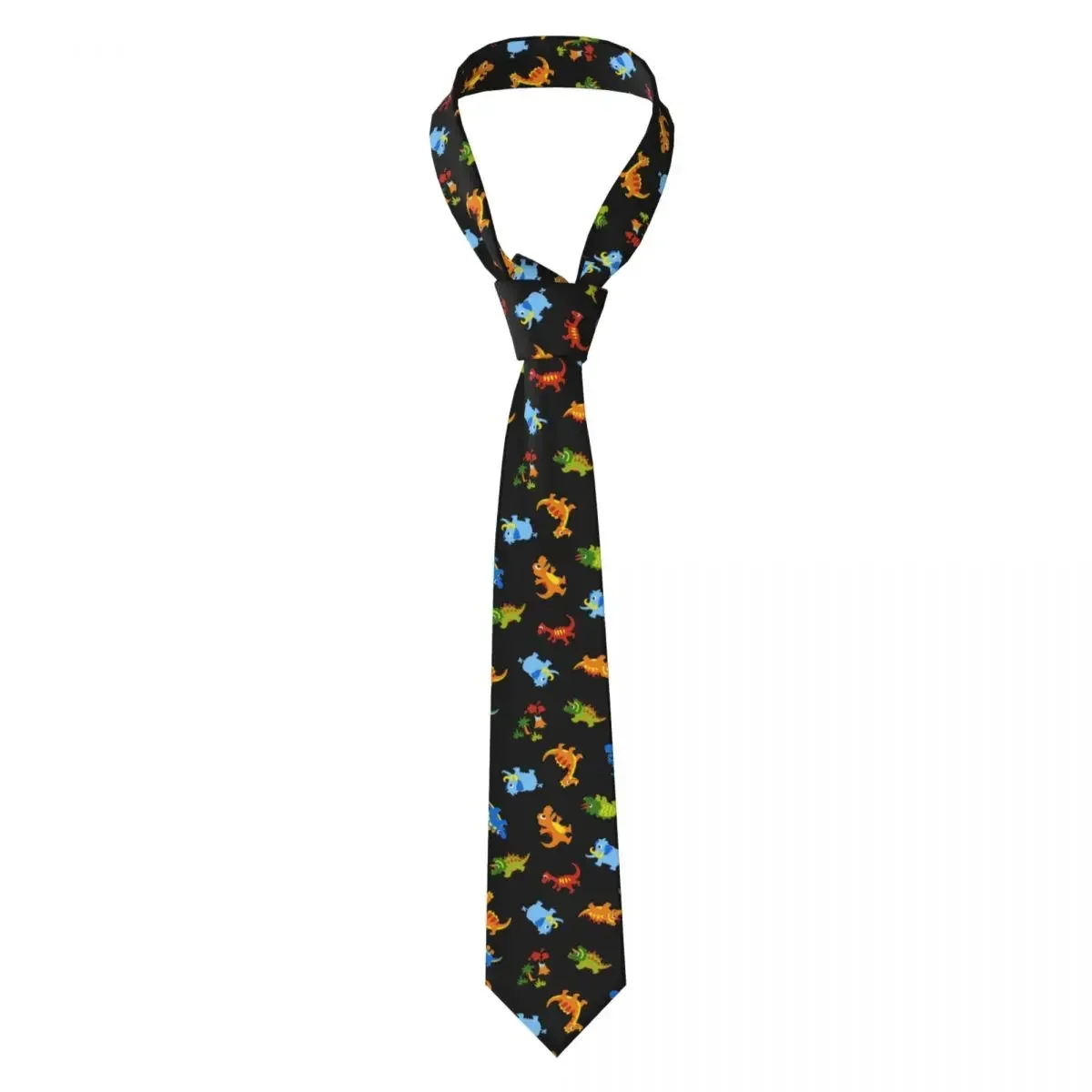 

Casual Arrowhead Skinny Colorful Dinosaur Necktie Slim Tie For Party Formal Tie